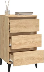 vidaXL Κομοδίνο Sonoma Δρυς 40x35x70 εκ. από Επεξεργασμένο Ξύλο