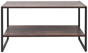 Τραπεζάκι σαλονιού Giza Megapap χρώμα rustic καρυδί 90,2x50,3x50,4εκ.