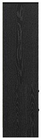 vidaXL Highboard Μαύρη δρυς 45.5 x 34 x 127 εκ Επεξεργασμένο ξύλο