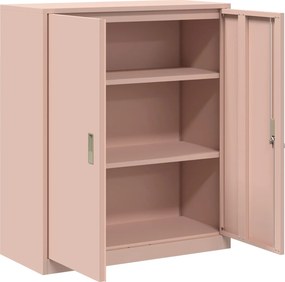 vidaXL Ντουλάπι αποθήκευσης Ροζ 90 x 40 x 105 cm Ατσάλι