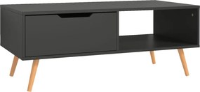 vidaXL Τραπεζάκι Σαλονιού Γκρι 100 x 49,5 x 43 εκ. από Επεξ. Ξύλο