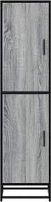 vidaXL Highboard Grey Sonoma Κατασκευασμένο ξύλο και μέταλλο