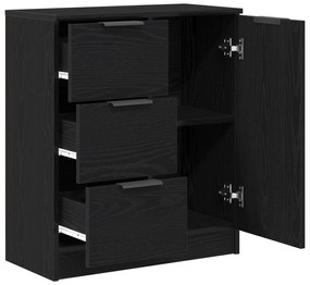 vidaXL Μαύρος Διπλωμένος Μπουφές 60x30x70 εκ. Κατασκευασμένος από Επεξεργασμένο Ξύλο