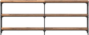 vidaXL Τραπέζι κονσόλας Παλιό Ξύλο 200 x 29 x 75 cm