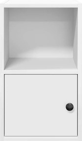 vidaXL Βιβλιοθήκη Λευκή 31x24x52 εκ. από Επεξεργασμένο Ξύλο