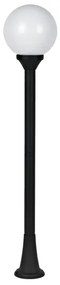 Φωτιστική Επιδαπέδια Κολώνα E27 IP44 100Cm ACA-PLGM5B-Μαύρο PLGM5B