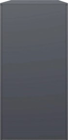vidaXL Ράφι Καυσόξυλων Ανθρακί 100x40x80 εκ. Ατσάλινο