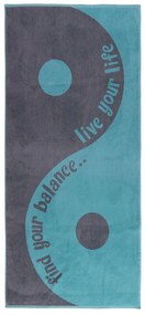 Πετσέτα Θαλάσσης Balance Aqua-Black Nef-Nef Θαλάσσης 80x160cm 100% Cotton