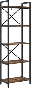 vidaXL Ράφι Βιβλίων 5 επιπέδων 56 x 34 x 171 εκ Επεξεργασμένο Ξύλο