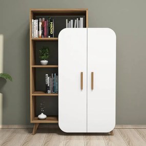 Stewehome Ντουλάπι πολλαπλών χρήσεων Λευκό 90x32x132 cm