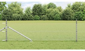 vidaXL Στύλος Περιφράξεων Ασημί 25 x 0,5 m (13 mm μάσκα) Ατσάλι