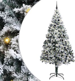 vidaXL Τεχνητό Χριστουγεννιάτικο Δέντρο με 300 LED Λευκό 240 cm