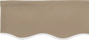 vidaXL Ύφασμα αντικατάστασης τέντας Μπεζ 480 x 345 εκ. Πολυεστέρας