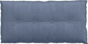 vidaXL Μαξιλάρι Πλάτης Μπλε 100 x 50 cm Υφασμάτινο Κορντουρά