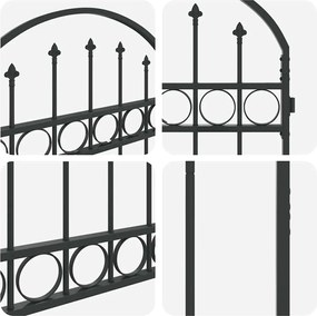 vidaXL Στύλος Περιφράξεων Assen Γκρι 200 x 88 x 14 εκ Ατσάλι
