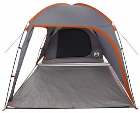 vidaXL Σκηνή με στέγη Γκρι και Πορτοκαλί 370 x 230 x 185 εκ.