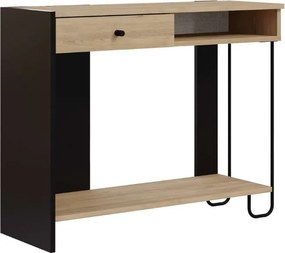 Κονσόλα Sirius Megapap χρώμα sapphire oak - silky black 100x35x79εκ.