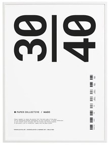 Κορνίζα Επιτοίχια 90039 30x40 White Paper Collective Ξύλο,Γυαλί
