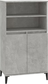 vidaXL Ντουλάπι Γκρι σκυροδέματος 60x36x110 εκ. από Επεξεργασμένο Ξύλο