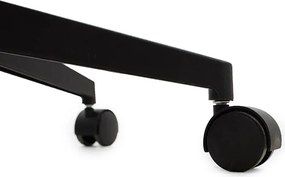 Καρέκλα γραφείου Ghost pakoworld με ύφασμα mesh χρώμα μαύρο - γκρι