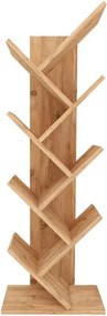 Βιβλιοθήκη Milton Megapap χρώμα pine oak 44x22x121εκ.
