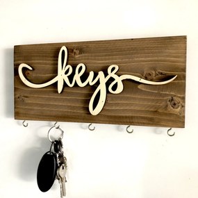 Wooden Key Holder LAZ159 Multicolor