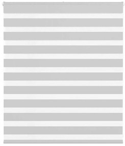 vidaXL Ζέβρα τυφλή Ανοιχτό Γκρι Πλάτος υφάσματος 120,9 εκ. Πολυεστέρας