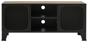 vidaXL Έπιπλο Τηλεόρασης Ρουστίκ Καφέ 105 x 36 x 47 εκ. Μέταλλο / MDF