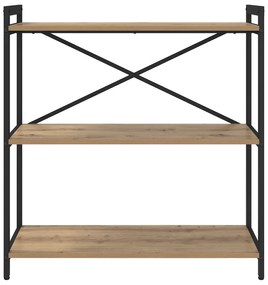 vidaXL Βιβλιοθήκη artisan δρυς 80 x 30 x 83 εκ Επεξεργασμένο ξύλο