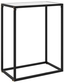 vidaXL Τραπέζι Κονσόλα Λευκό 60 x 35 x 75 εκ. από Ψημένο Γυαλί