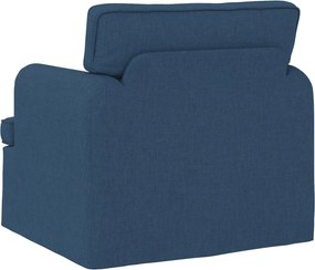 vidaXL Καναπές 60cm Μπλε Μέταλλο