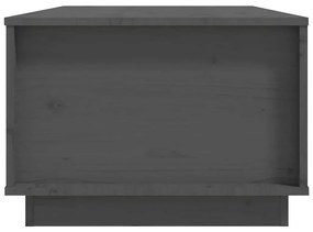 vidaXL Τραπεζάκι Σαλονιού Γκρι 100x50x35 εκ. από Μασίφ Ξύλο Πεύκου