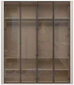 Ντουλάπα Dutchess τετράφυλλη glass