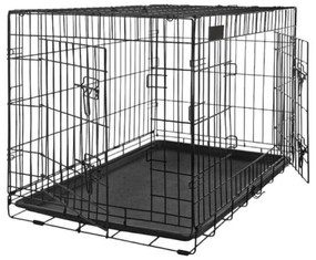 Μεταλλικό Κλουβί Σκύλου Crate Pupcorn 121x74x80.5εκ.