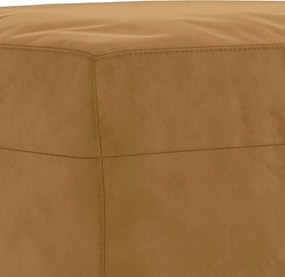 vidaXL Υποπόδιο Καφέ 60x50x41 εκ. Βελούδινο