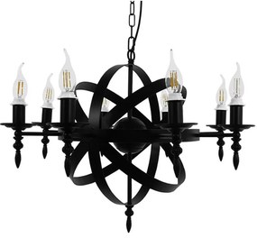 Φωτιστικό Οροφής Estelle 01003 Black GloboStar Metal