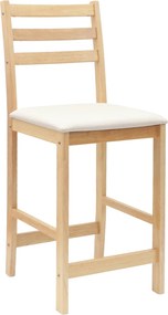 vidaXL Καρέκλες φαγητού 2 pcs Φυσικό 40 x 47,5 x 99,5 εκ