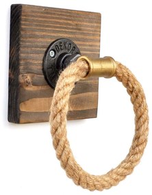 Κρεμάστρα Πετσέτας 792EVL2717 14x10x14cm Multi Hanah Home Rope, Metal