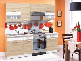 Σετ κουζίνας Mode 100, 220x60cm, Πάγκος, Πλαστικοποιημένη μοριοσανίδα
