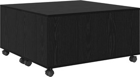 vidaXL Τραπεζάκι σαλονιού Μαύρη Οξυά 75 x 75 x 38 cm