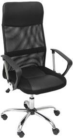 VELCO Pro Systems ΚΑΡΕΚΛΑ ΓΡΑΦΕΙΟΥ ΜΑΥΡΗ- ΔΙΑΣΤΑΣΕΙΣ: 60x60x109/118 cm- ΕΠΙΦΑΝΕΙΑ ΔΙΑΤΡΗΤΟ &amp; PVC velco-66-18658-1