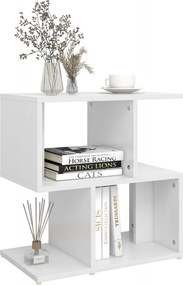 vidaXL Κομοδίνα 2 τεμ. Λευκά 50 x 30 x 51,5 εκ. από Επεξ. Ξύλο