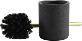 ΑΞΕΣΟΥΆΡ ΜΠΆΝΙΟΥ TOILET BRUSH PLAIN POLYRESIN AQUAMARBRE NOIR/OR DO