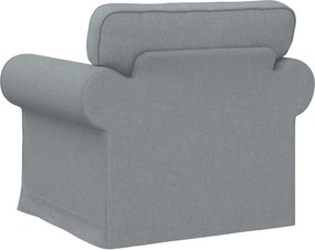 vidaXL Καναπές Ανοιχτό γκρι