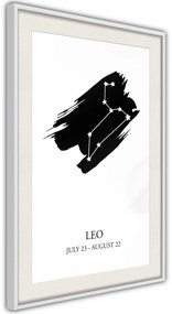 Αφίσα - Zodiac: Leo I - 40x60 - Μαύρο - Χωρίς πασπαρτού