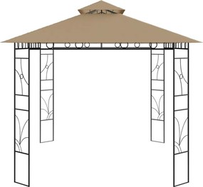 vidaXL Κιόσκι Taupe 4 x 3 x 2,7 μ. 160 γρ./μ²