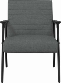 vidaXL Πολυθρόνα Σκούρο Γκρι 59 x 75 x 78 εκ ύφασμα