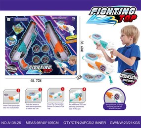 Σετ σβούρες με όπλο Spinner - A138-26 - 245279