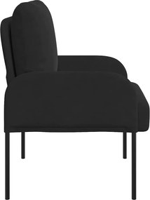 vidaXL Καναπέδες με μαξιλάρι 55cm Μαύρο Κόντρα πλακέ