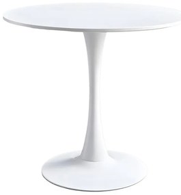 Τραπέζι Elijah λευκό Φ60x74cm 60x60x74 εκ.